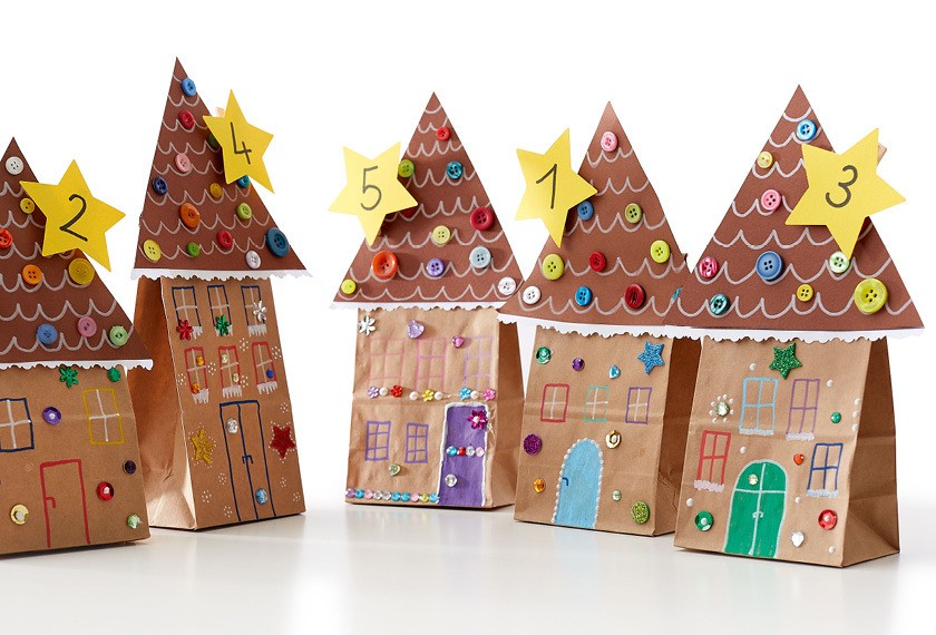 Adventskalender Zuckerhäuschen