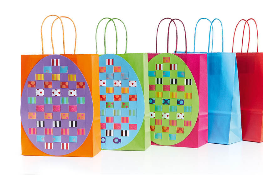 Tasche mit Flechtei